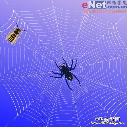 Illustrator设计蜘蛛网的2种制作方式(5)
