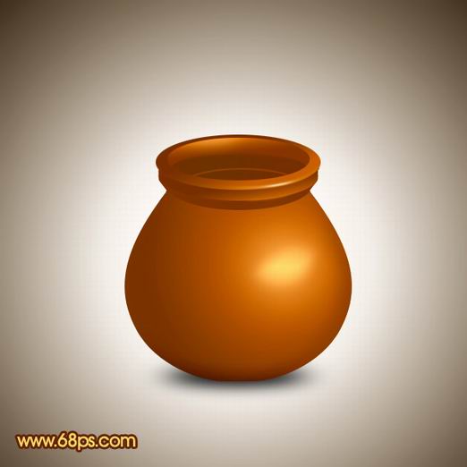 Photoshop绘制一个精致的陶瓷罐