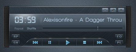 Photoshp鼠绘一个时尚的音乐播放器