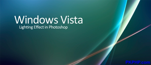 Photoshop制作Vista的极光墙纸