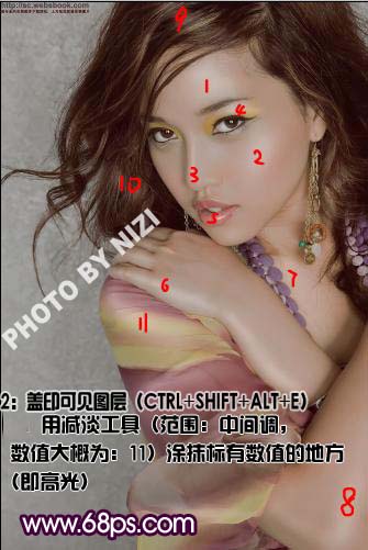 Photoshop调出人物肤色个性灰色质感色调