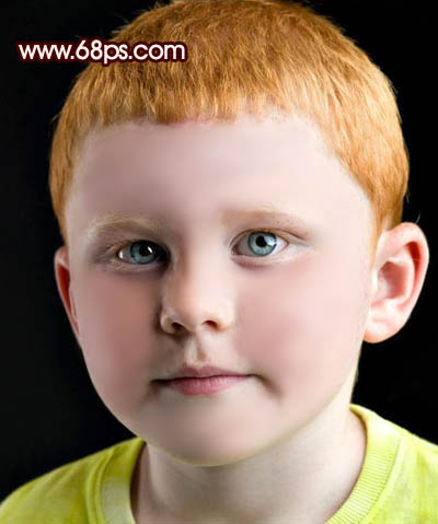 Photoshop完美的消除小男孩满脸的斑点